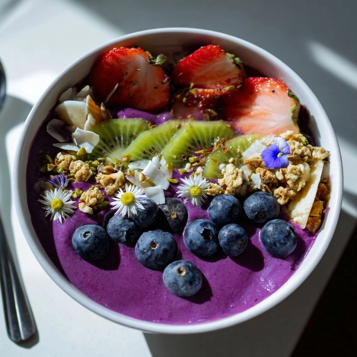 Delightful Vibrant Smoothie Bowls with vibrant fruits and unexpected flavors for a healthy start.