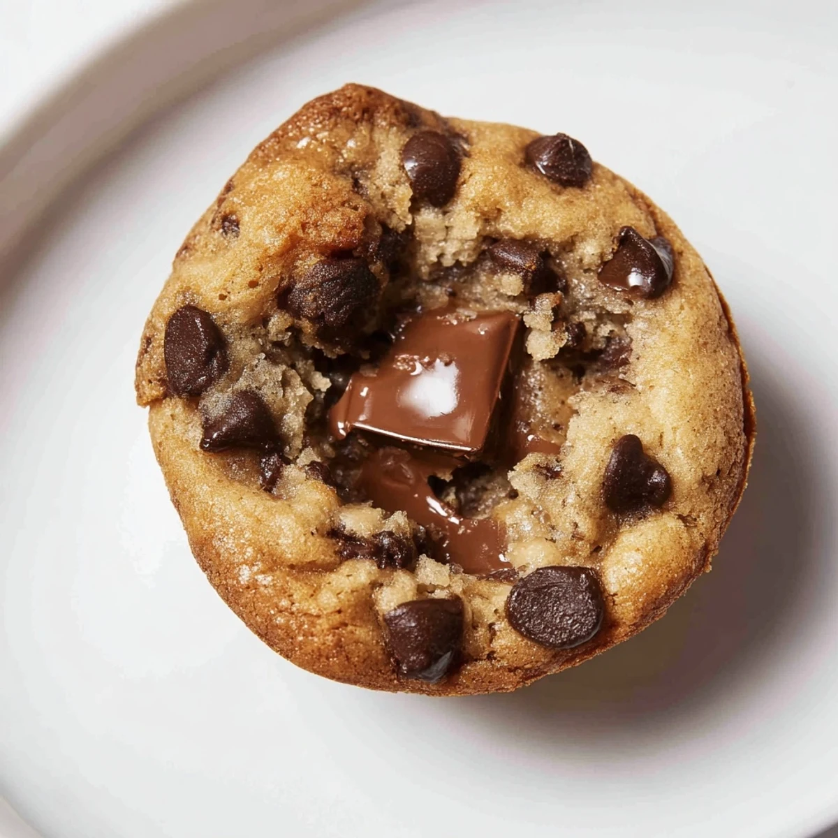 Warm Air Fryer Gooey Cookie Cups with melted chocolate offer a delightful, irresistible dessert experience.