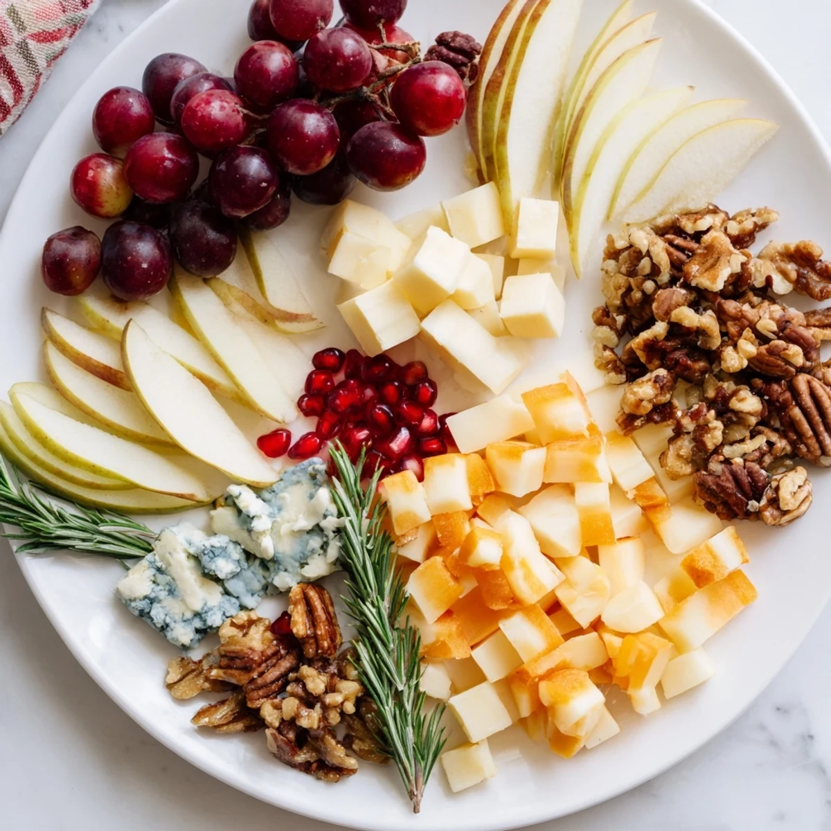 Arranging the colorful delights of a Winter Wonderland Snack Board, perfect for your holiday celebration.