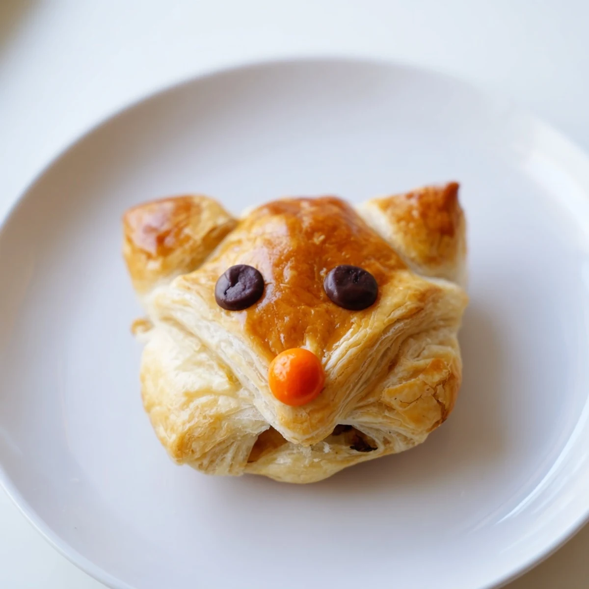 Golden brown Autumn Harvest Fox-Shaped Bites, filled with spiced apples and pears, perfect for fall celebrations.