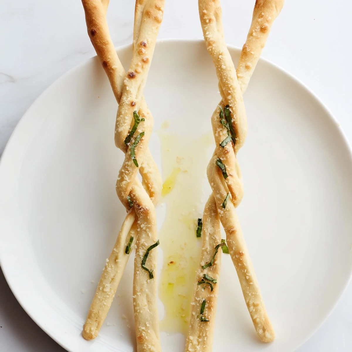 Crispy breadsticks and salty prosciutto create tasty Golden Gate inspired appetizer, perfect for sharing.