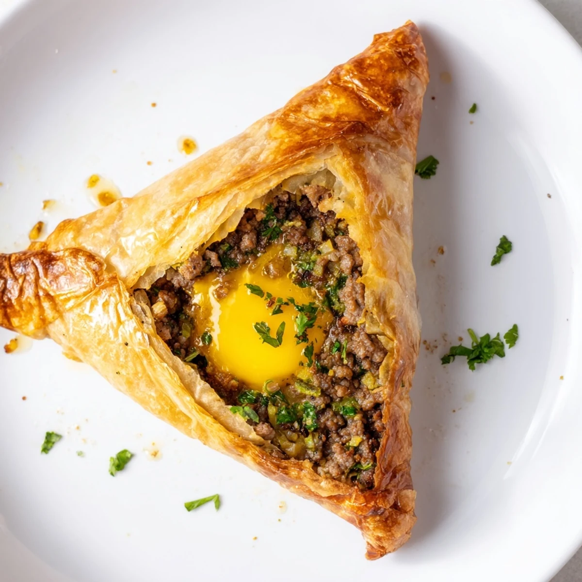 Enjoy a delicious, homemade Tunisian Brik pastry, a flavorful North African appetizer.