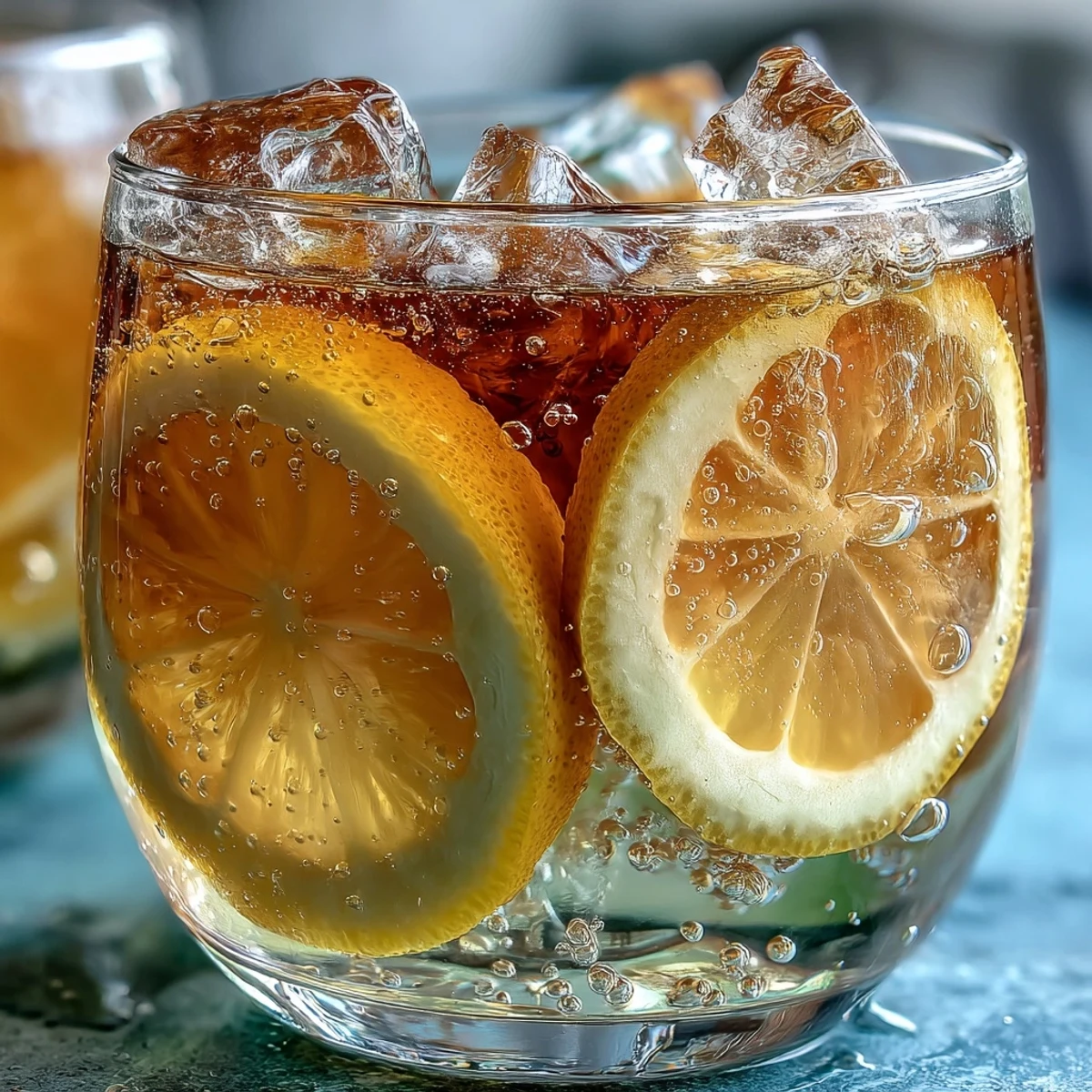 A vibrant citrus punch featuring orange and lemon slices, sparkling water, and fresh mint garnish in a festive setting.  