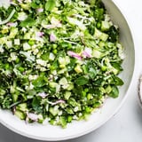 This vibrant Green Goddess Cabbage Dip features a creamy, herbaceous dressing, perfect for scooping with chips.