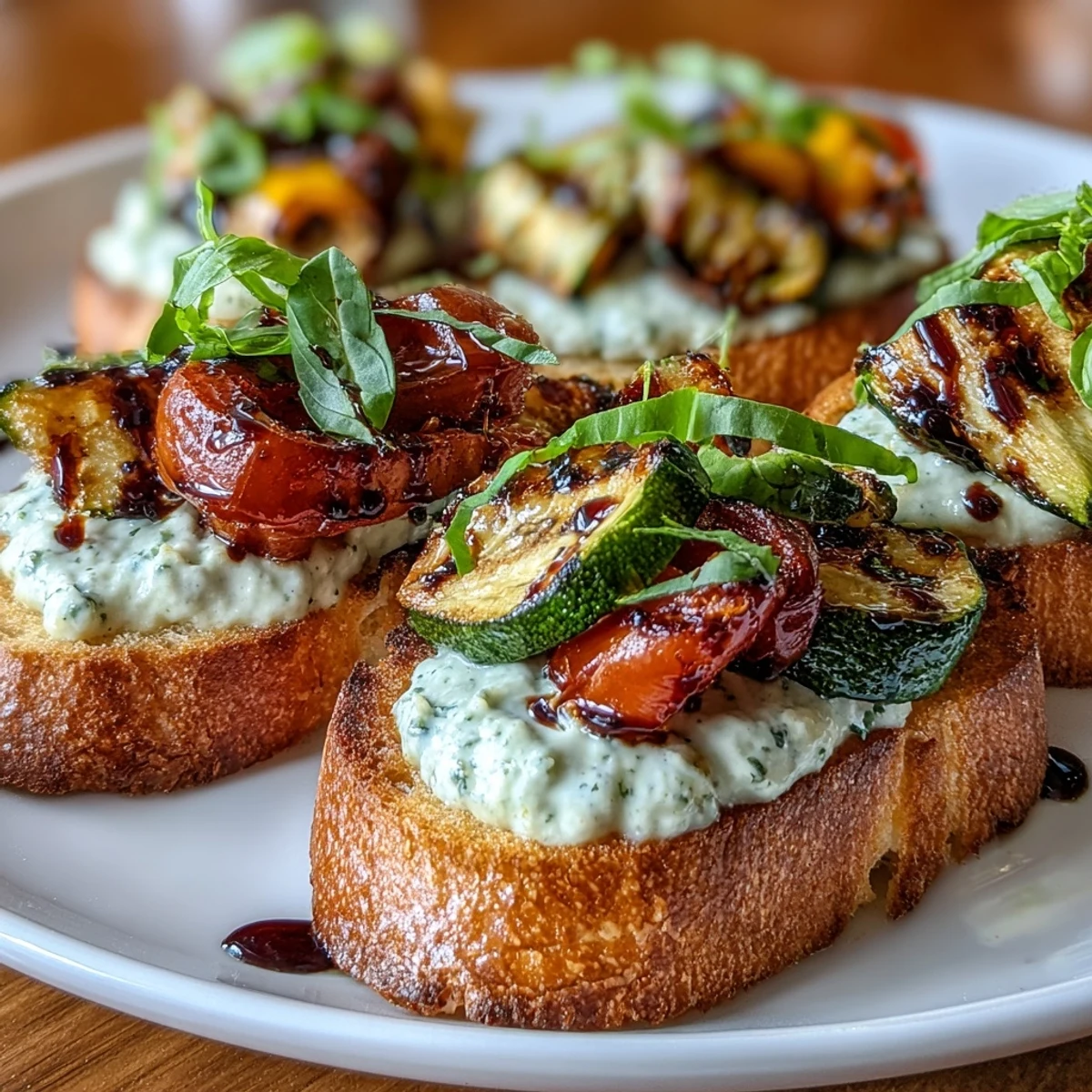 Garlic Butter Crostini Veggies