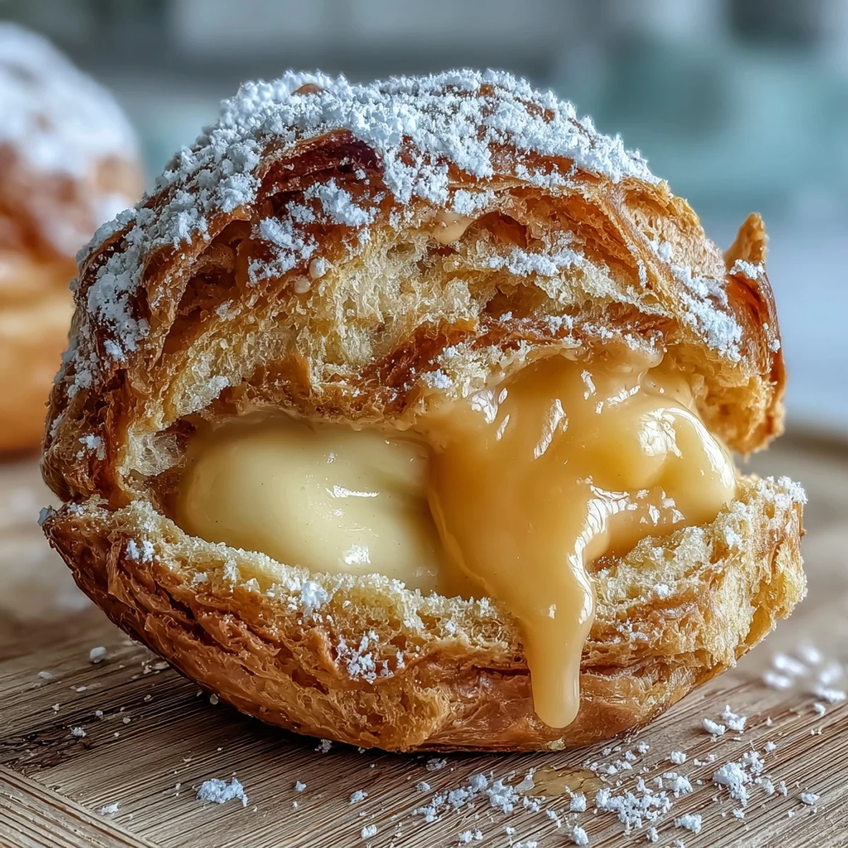 Mango Pastry Cream Puffs