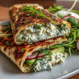 Baked viral cottage cheese flatbread, perfect for healthy wraps and meals.