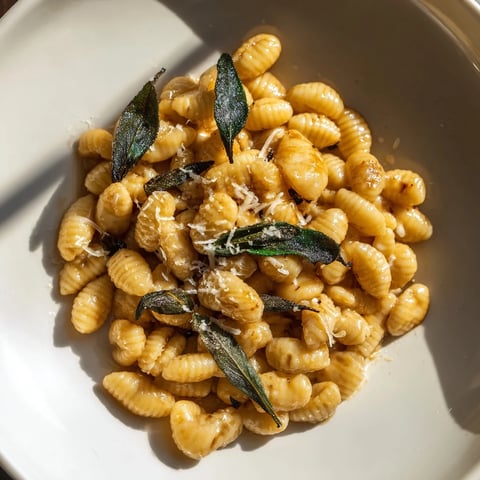 Golden brown butter coats the ditalini pasta, accented with crispy sage in this recipe.