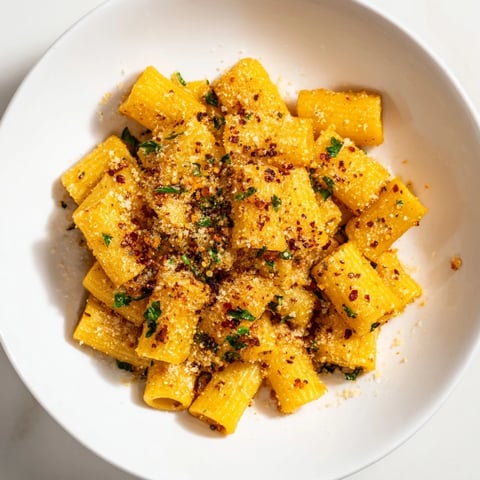 Golden-brown, crispy Spicy Lemon-Parmesan Pasta Chips, seasoned with chili and ready for a savory snack.
