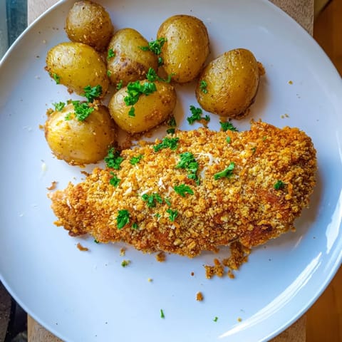 Crispy Parmesan Chicken Potatoes #113