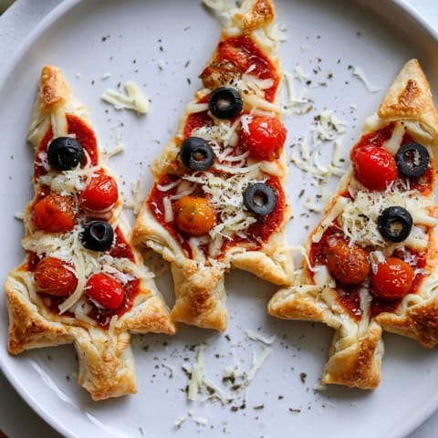 Puff Pastry Christmas Tree Bites