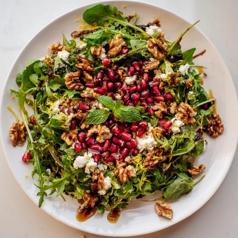 Pomegranate Feta Wreath Salad