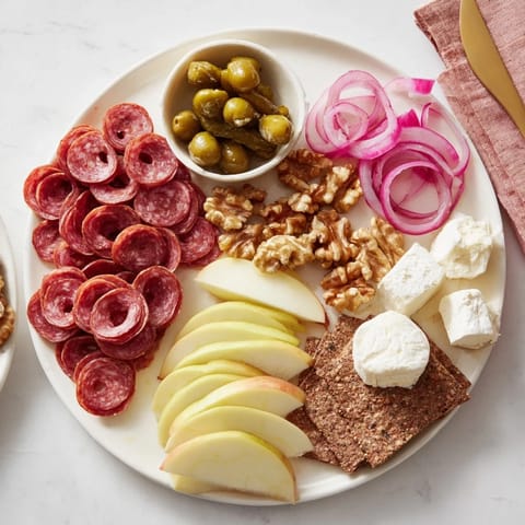 A detailed Reindeer Charcuterie Platter, showcasing thinly sliced meats, cheeses, and vibrant accompaniments.