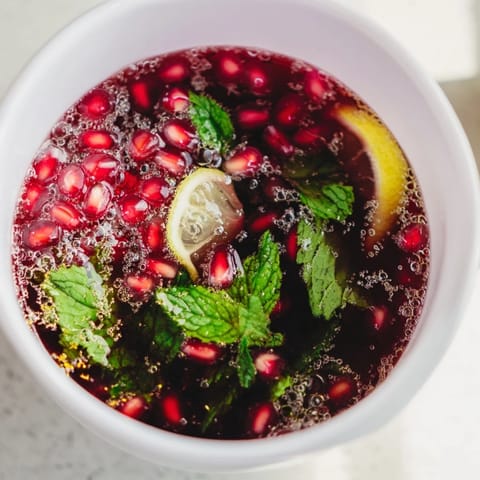 Pomegranate Mint Wreath Drink