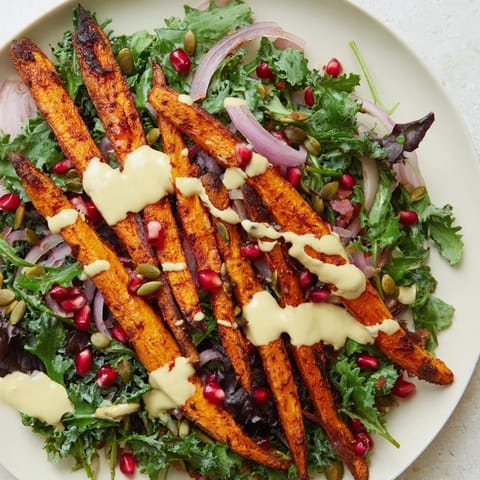 Roasted Carrot Salad Tahini