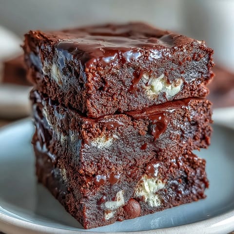 Rich sourdough brownies infused with espresso and layered with bittersweet, milk, and white chocolate chunks.  