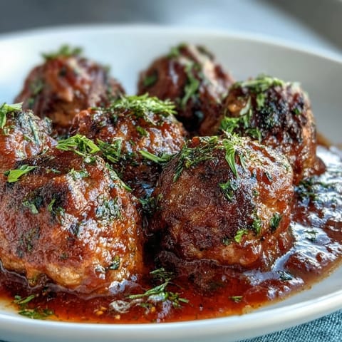 Juicy slow cooker meatballs in marinara sauce, perfect for stress-free entertaining or weeknight dinners.