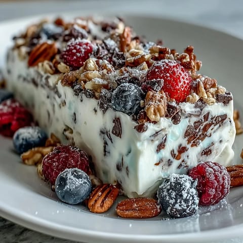 Frozen Yogurt Bark Berries Granola