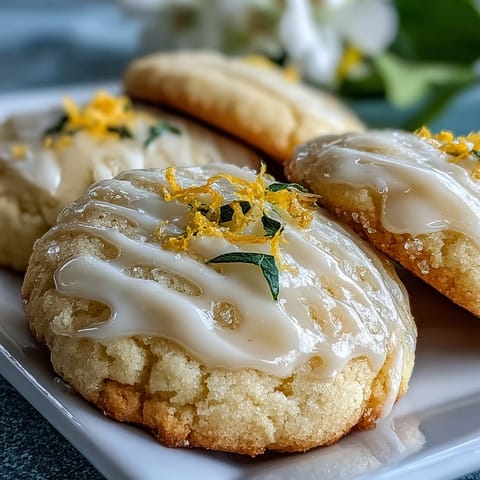 Bright lemon sugar cookies with pastel glaze, perfect for spring celebrations and Easter dessert tables.