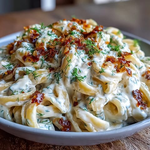 Delicious Turkish Yogurt Pasta with Paprika Butter, ready to be enjoyed.