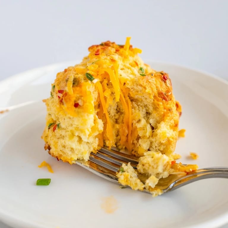 Savory pumpkin pancake scones infused with garlic, perfect for breakfast or snack time.  