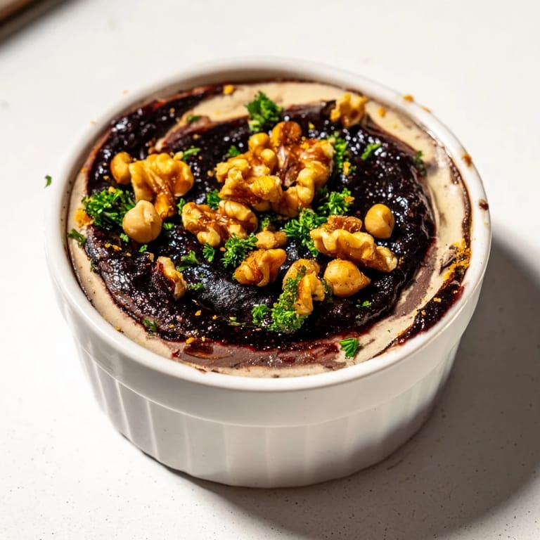 Beautifully arranged The Velvet Underground with fig jam swirls, perfect for a sophisticated party appetizer.