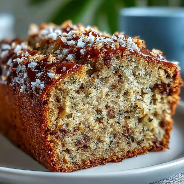 Whole bananas and guava pulp surround a freshly baked Vegan Cardamom Guava Banana Bread, highlighting its tropical aroma and moist texture.