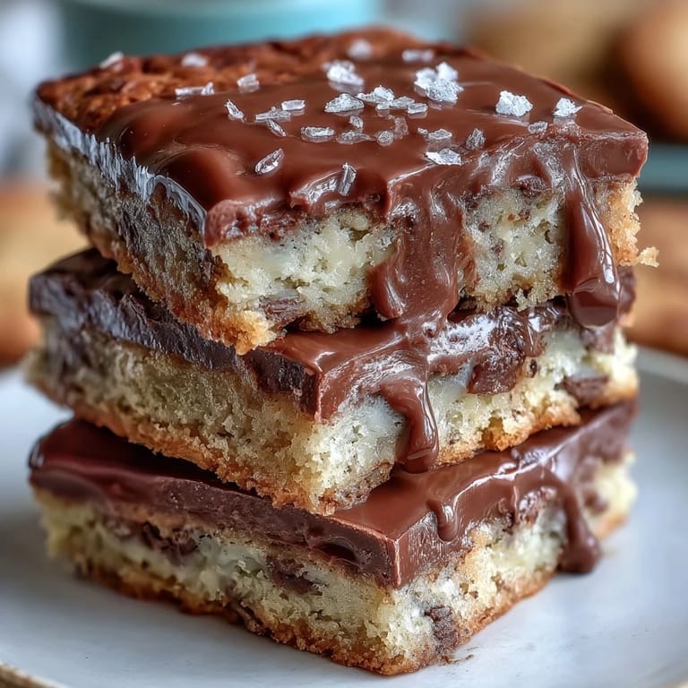 Decadent blondie-style bars featuring rich clotted cream and white chocolate, baked to golden perfection with a tender crumb.