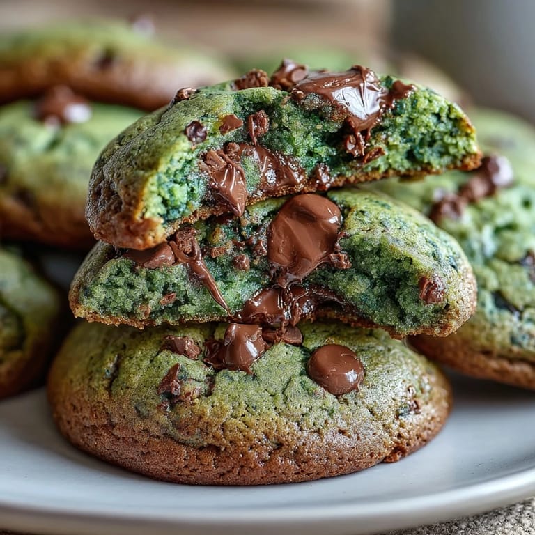 Festive homemade pistachio pudding cookies featuring natural green color, studded with chopped nuts and vanilla aroma.