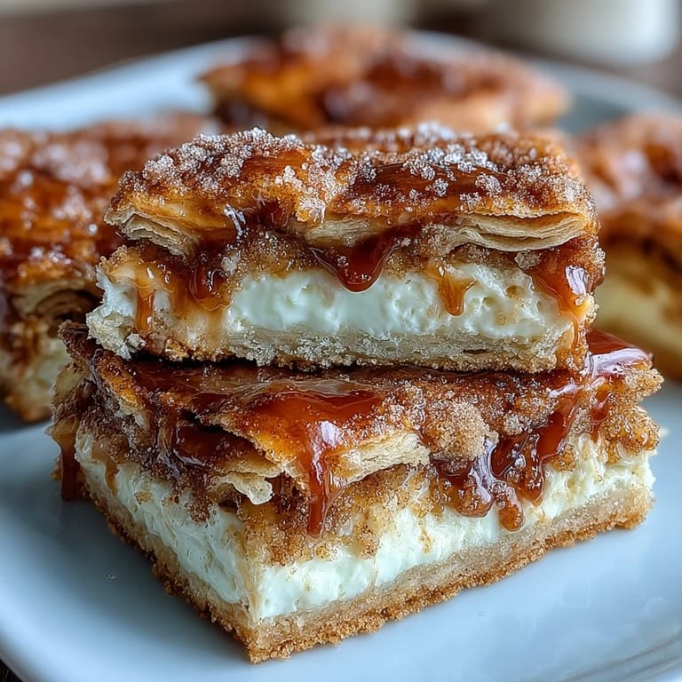 Cheesy, sweet Easy Cinco de Mayo Sopapilla Cheesecake Bars ready for any party.