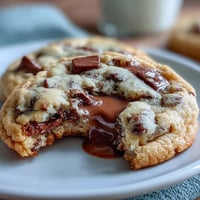A batch of soft, chewy Irish cream chocolate chip cookies with rich chocolate chips and a hint of Irish cream liqueur.
