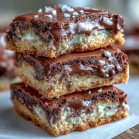 Golden clotted cream cookie bars with creamy white chocolate chunks, perfectly soft and buttery for an indulgent treat.