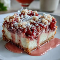 Golden Rhubarb Custard Bars crown a buttery shortbread crust.